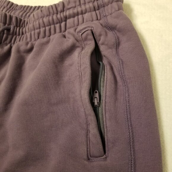Adidas Originals Short Medium Cotton Sweat Shorts Purple 6in Inseam Men Bottoms - Picture 5 of 11